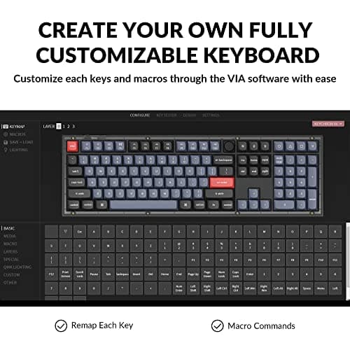 Keychron V6 QMK Knob Wired Standard Mechanical Keyboard image
