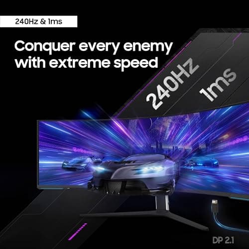 Samsung Odyssey Neo G95NC 57" 7680 x 2160 240Hz VA Curved Monitor image