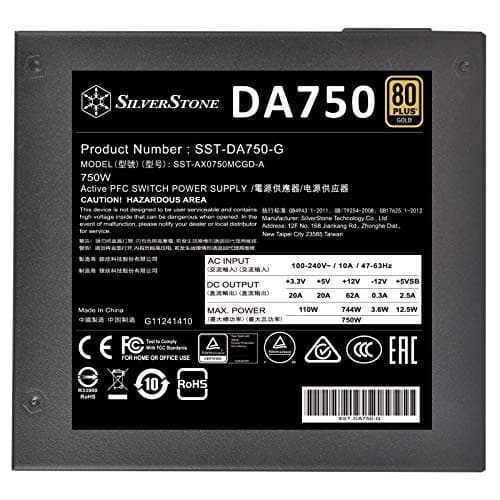 Silverstone DA750 Gold 750W Fully Modular 80+ Gold image