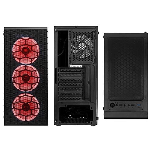 KOLINK OBSERVATORY LITE MESH RGB ATX Mid Tower Black Tempered Glass image