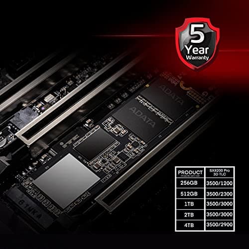 ADATA XPG SX8200 Pro 2TB SSD M.2-2280 PCIe 3.0 X4 NVMe image