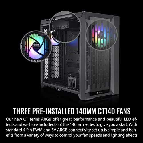 Thermaltake CTE C750 ARGB ATX Full Tower Black Tempered Glass Side Panel image