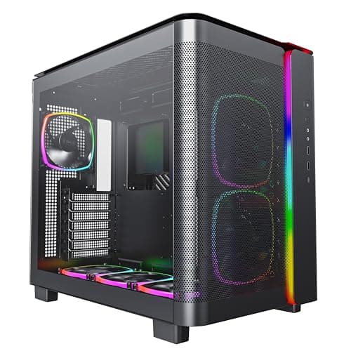 Montech KING 95 PRO ATX Mid Tower Black Tempered Glass Side Panel image