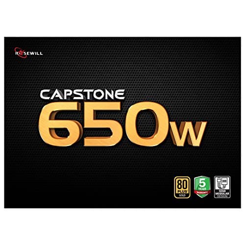 Rosewill Capstone ATX 650W Semi-Modular 80+ Gold Certified image