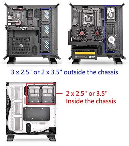 Thermaltake Core P3 TG Snow Edition ATX Mid Tower White Tempered Glass image