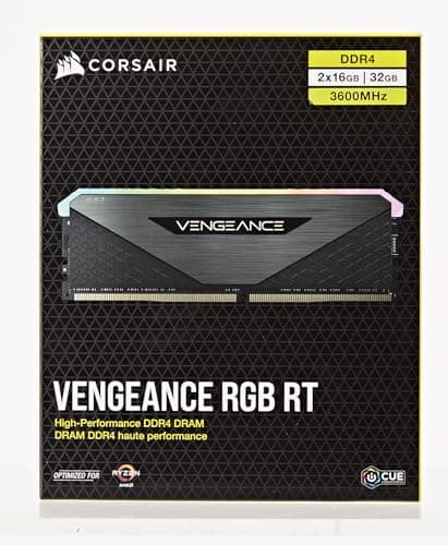Corsair Vengeance RGB RT Black DDR4-3600 CL16 32GB (2x16GB) image