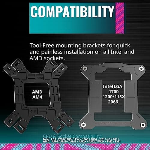 Cooler Master Hyper 212 Air RGB Black Edition 159mm 59 CFM Black image