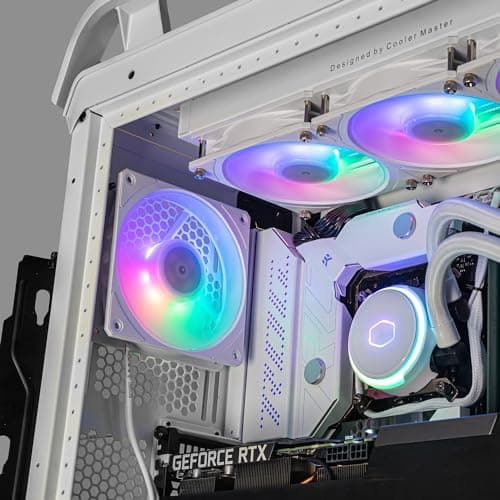 Cooler Master Mobius 120P 120mm White Addressable RGB PWM 75.2 CFM 3-Pack image