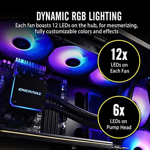 Enermax Liqmax III Water 360mm ARGB 72.1 CFM Black image