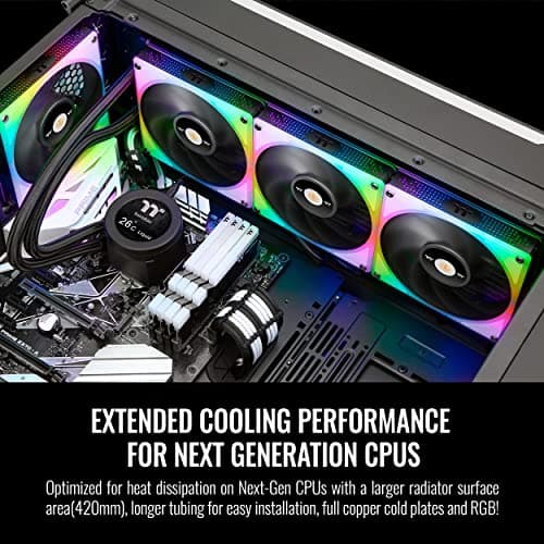 Thermaltake TOUGHLIQUID Ultra RGB 107 CFM Water 420mm Black image