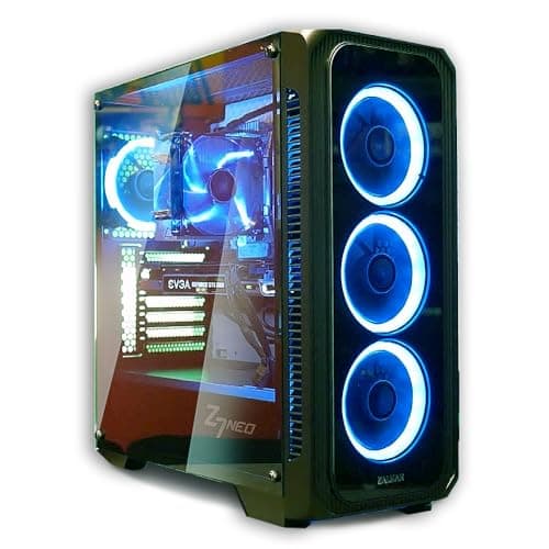 Zalman Z7 NEO ATX Mid Tower Black Tempered Glass Side Panel, USB 3.2 Gen 1 Type-A, USB 2.0 Type-A image