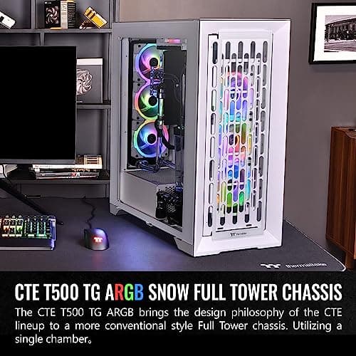 Thermaltake CTE T500 ATX Full Tower White Tempered Glass image