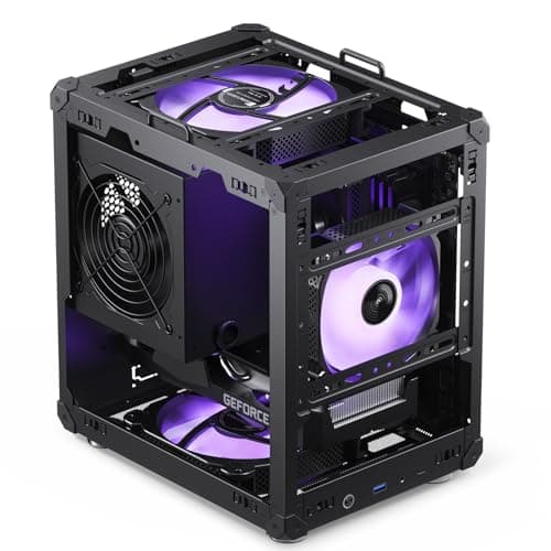 Jonsbo C6 Micro ATX Mini Tower Black with Mesh Side Panel and USB 3.2 Gen 1 Type-A Front Panel image