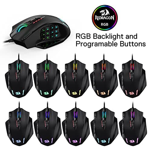 Redragon M908 IMPACT MMO Wired Optical Gaming Mouse image