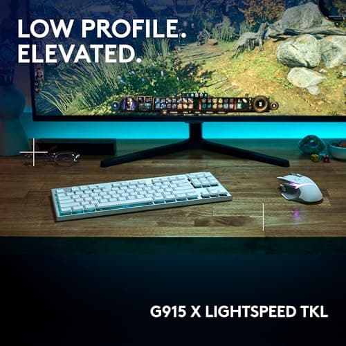 Logitech G915 LIGHTSPEED TKL RGB Wireless/Wired/Bluetooth Logitech Low-Profile GL Tactile Gaming Keyboard image