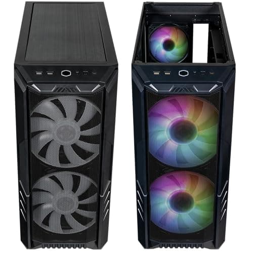 Cooler Master HAF 500 ATX Mid Tower Black Tempered Glass Side Panel image