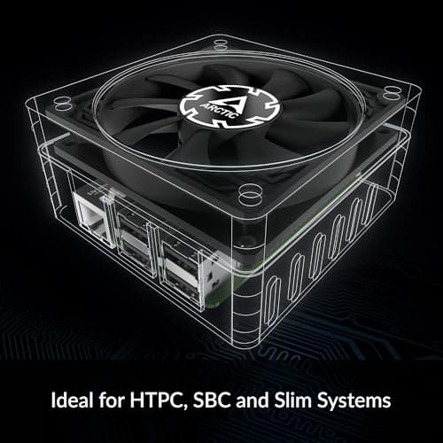 ARCTIC P8 Slim 80mm Black PWM PST 22.5 CFM image