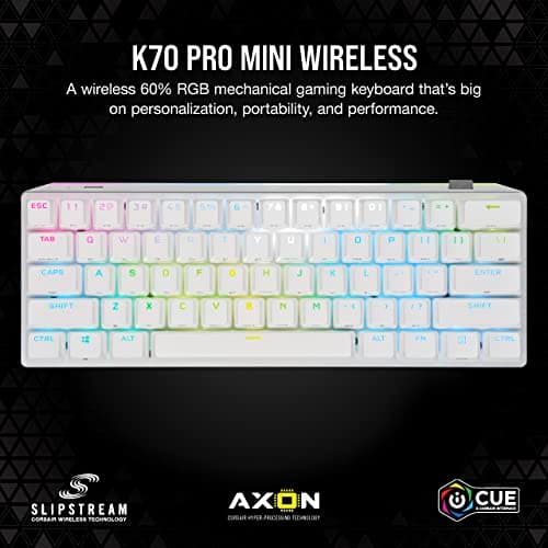 Corsair K70 PRO MINI RGB Bluetooth/Wired/Wireless Mini Gaming Keyboard image