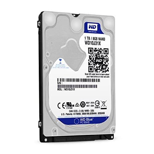 Western Digital Blue 1TB Hybrid Internal 2.5" 5400 RPM SATA 6.0 Gb/s image