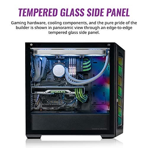 Cooler Master MasterBox MB520 ARGB ATX Mid Tower Black with Tempered Glass Side Panel image