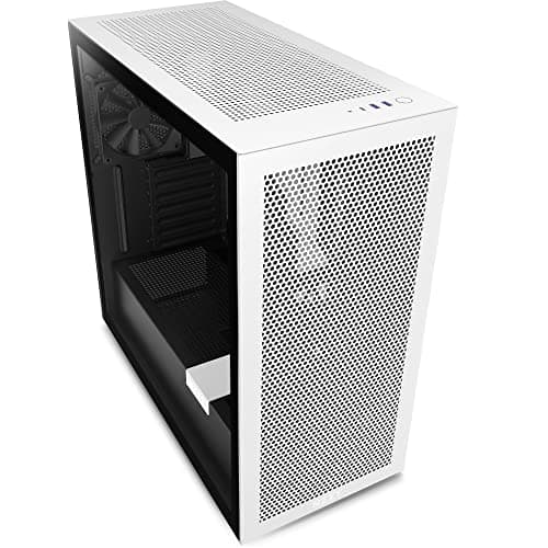 NZXT H7 Flow (2022) ATX Mid Tower White / Black with Tempered Glass Side Panel and USB 3.2 Gen 2x2 Type-C, USB 3.2 Gen 1 Type-A image