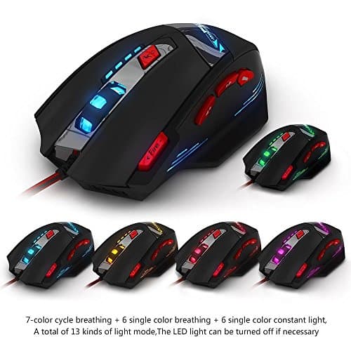 DLAND Zelotes T90 Wired Optical Mouse image