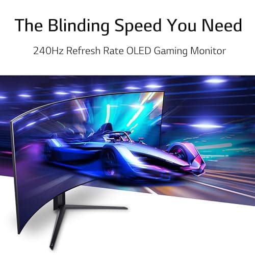 LG 45GR95QE-B 44.5" 3440x1440 240Hz Curved Monitor image