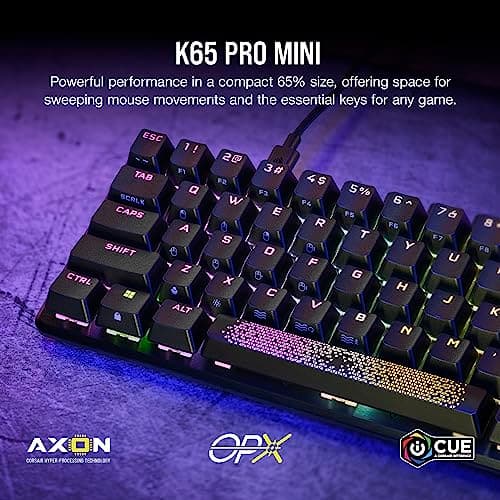 Corsair K65 PRO MINI RGB Corsair OPX Gaming Keyboard image