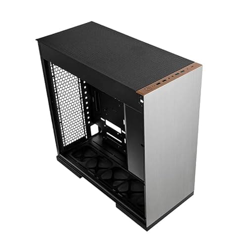 Geometric Future Model 8 ATX Mid Tower Black / Orange with Tinted Tempered Glass Side Panel, USB 3.2 Gen 2 Type-C, USB 3.2 Gen 1 Type-A, USB 2.0 Type-A, and 500 x 230 x 500 Dimensions image