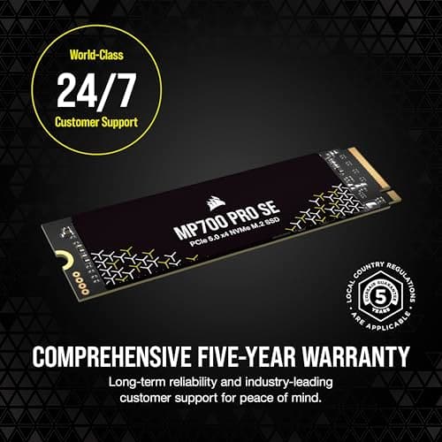 Corsair MP700 PRO SE 4TB M.2-2280 SSD PCIe 5.0 X4 NVMe image