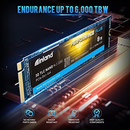 Inland Performance Plus 8TB M.2-2280 SSD PCIe 4.0 X4 NVMe image