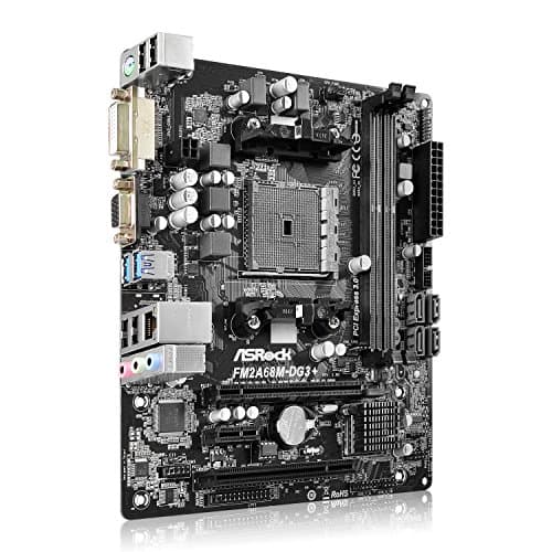 ASRock AMD A68H FM2A68M-DG3+ FM2+ DDR3 Micro ATX image