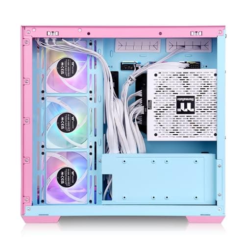 Thermaltake View 380 ARGB ATX Mid Tower Pink / Blue with Tempered Glass Side Panel and USB 3.2 Gen 2 Type-C USB 3.2 Gen 1 Type-A image