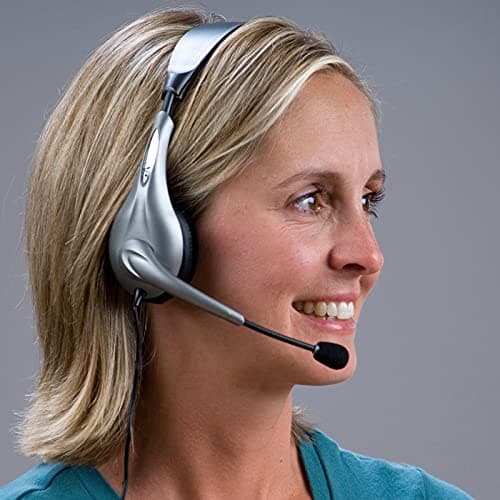 Cyber Acoustics AC851B Closed Black / Silver Headphones image