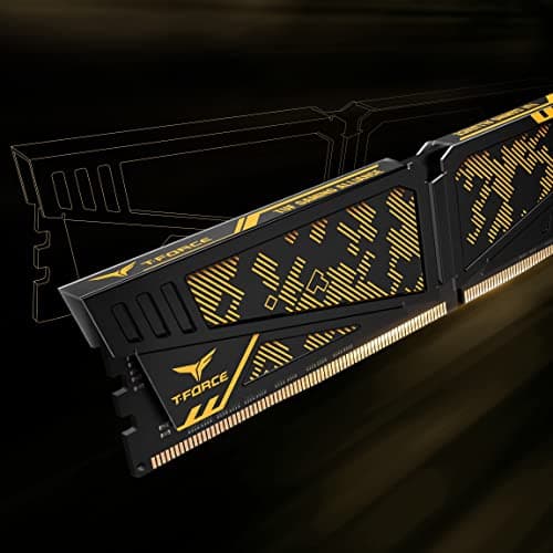 TEAMGROUP T-Force Vulcan TUF Gaming Alliance Gold / Black DDR4-3200 CL16 16GB (2x8GB) image