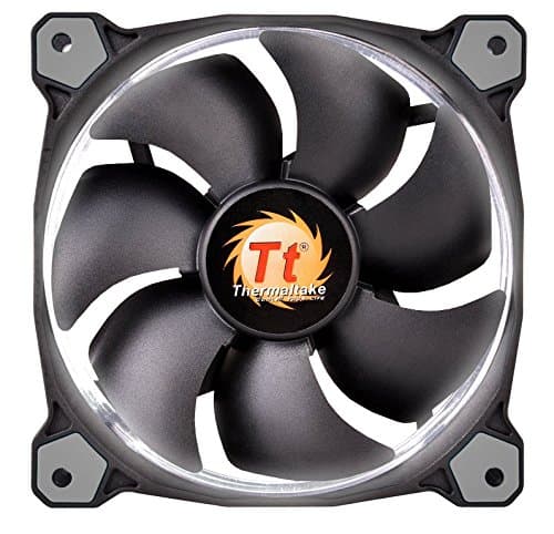 Thermaltake Riing 140mm Black / White White LED 51.15 CFM 1-Pack image