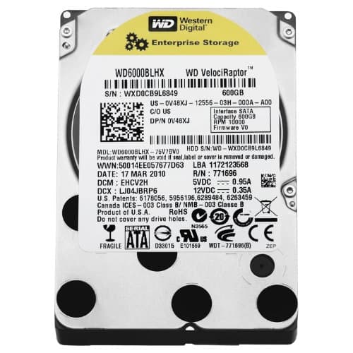 Western Digital VelociRaptor 600GB HDD 2.5" 10000RPM SATA Internal image