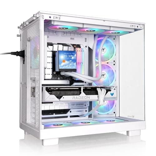 Thermaltake View 380 XL WS ARGB Mid Tower Chassis Wood Edition Snow image