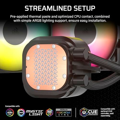 Corsair NAUTILUS Water 360mm RS ARGB Black image