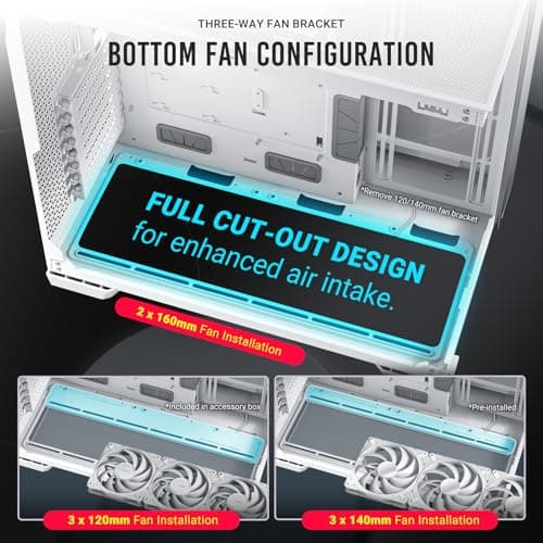 Antec C8 ATX Full Tower White / Silver with Tempered Glass Side Panel and USB 3.2 Gen 2 Type-C, USB 3.2 Gen 1 Type-A image