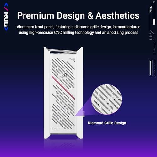 ASUS ROG Strix Helios II White Edition EATX mid-Tower Gaming PC case image