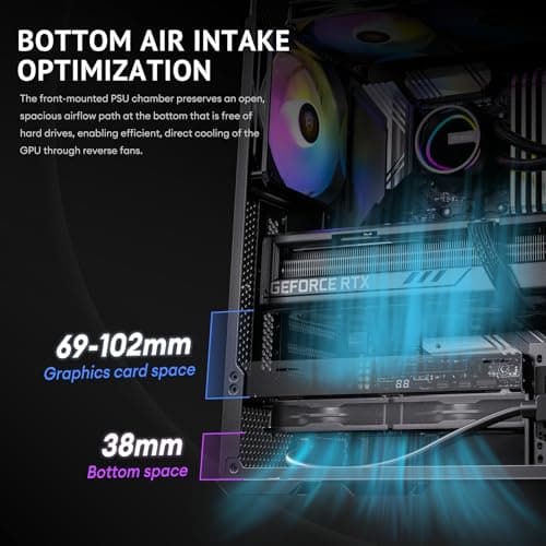 Antec FLUX REAR Mid Tower Case With Tempered Glass image