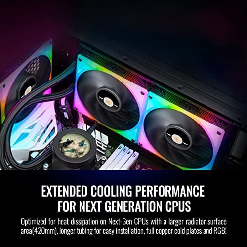 Thermaltake TOUGHLIQUID Ultra RGB 107 CFM Water 280mm Black image