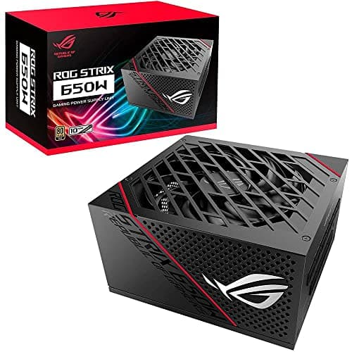 ROG Strix 650 Full Modular 80 Plus Gold 650W ATX Power Supply with 0dB Axial Tech Fan and 10 Year Warranty main image