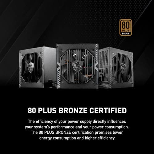 MSI MAG A650BN Black ATX 650W Non-Modular 80+ Bronze Certified image