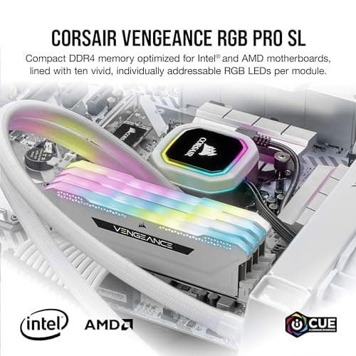 Corsair Vengeance RGB Pro SL White / Black DDR4-3200 CL16 32GB (2x16GB) image