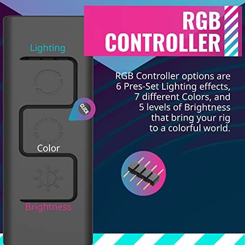 Cooler Master i71C Air RGB 37 CFM Rifle Bearing Black image