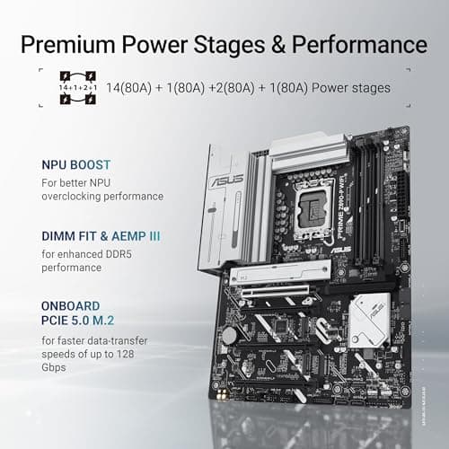 Asus Z890 PRIME Z890-P WIFI LGA1851 DDR5 ATX image