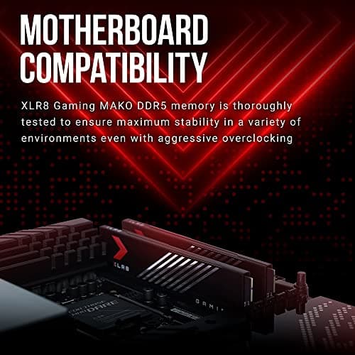 PNY XLR8 Gaming MAKO Black DDR5-6000 CL40 32GB (2x16GB) image