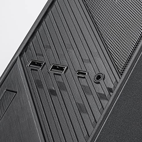 Silverstone Milo 12 HTPC Black Mesh Side Panel, USB 3.2 Gen 2 Type-C, USB 3.2 Gen 1 Type-A image